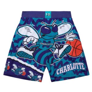 Mitchell & Ness Jumbotron 2.0 Short Charlotte Hornets sublimé Violet/Turquoise 740758