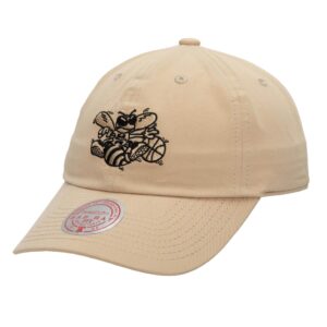 Casquette de baseball Mitchell & Ness kaki noir Strapback HWC Charlotte Hornets Hat Beige 739832