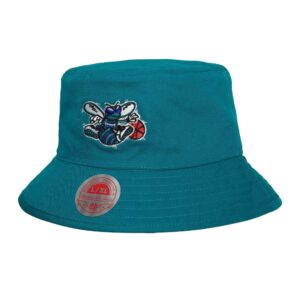 Mitchell & Ness Lifestyle Chapeau bob réversible HWC Charlotte Hornets Turquoise/Gris 741420