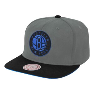 Mitchell & Ness Neon Lights Snapback Brooklyn Nets Chapeau Gris 737403