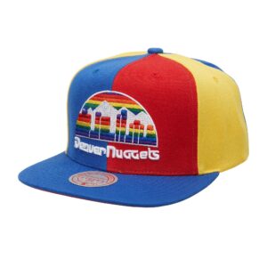 Mitchell & Ness Pinwheel Snapback HWC Denver Nuggets Chapeau Blanc 743180