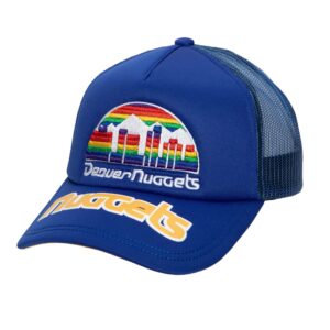 Mitchell & Ness Puff The Magic Trucker Snapback HWC Denver Nuggets Chapeau Gris 743527