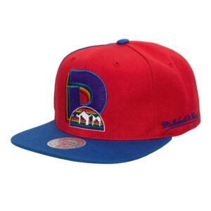 Mitchell & Ness Rear Script Deadstock Snapback HWC Denver Nuggets Chapeau Violet 743479
