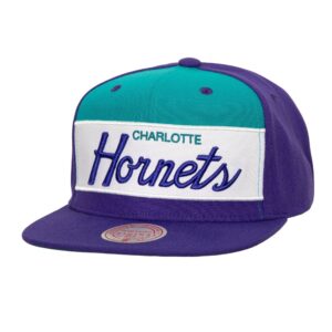 Mitchell & Ness Retro Sport Snapback HWC Charlotte Hornets Chapeau Violet 738121