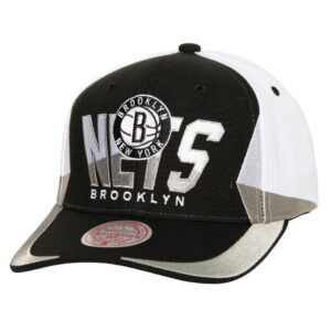 Mitchell & Ness Retrodome Pro Snapback Brooklyn Nets Chapeau Noir/Blanc 737323