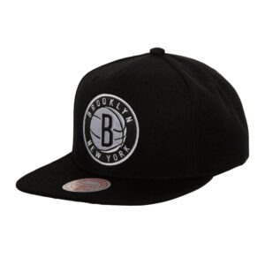 Mitchell & Ness Satin Under Snapback Brooklyn Nets Chapeau Noir 737697