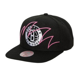 Mitchell & Ness Shark Bite Snapback Brooklyn Nets Chapeau Blanc 737331