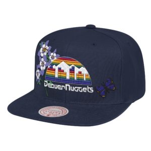 Mitchell & Ness State Flower Snapback HWC Denver Nuggets Chapeau Violet 743454