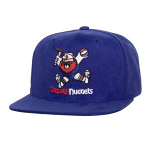 Mitchell & Ness Sweet Suede Snapback HWC Denver Nuggets Chapeau Blanc 743237