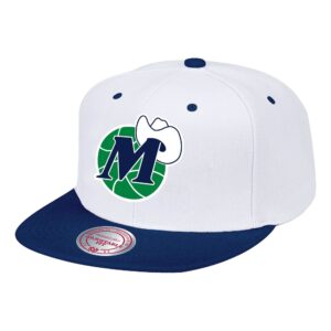 Mitchell & Ness Team 2 Tone 2.0 Pro Snapback HWC Dallas Mavericks Chapeau Blanc 741661