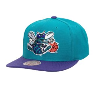 Mitchell & Ness Team 2 Tone 2.0 Snapback HWC Charlotte Hornets Chapeau Turquoise 738403
