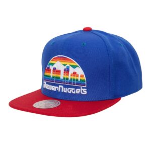 Mitchell & Ness Team 2 Tone 2.0 Snapback HWC Denver Nuggets Chapeau Bleu 743434