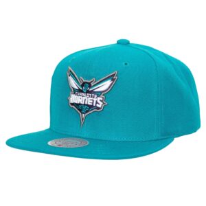 Mitchell & Ness Team Ground 2.0 Snapback Charlotte Hornets Chapeau Turquoise 739410