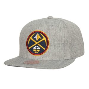 Casquette Mitchell & Ness Team Heather 2.0 Snapback Denver Nuggets Gris 743246