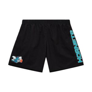 Short tissé Charlotte Hornets Mitchell & Ness Team Heritage Noir 740813