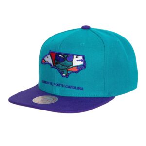 Mitchell & Ness Team Insider Snapback HWC Charlotte Hornets Chapeau Turquoise 739405