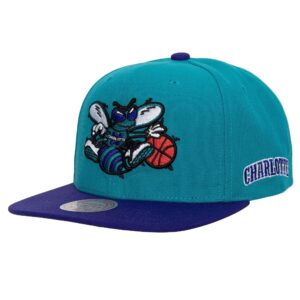 Mitchell & Ness Team Origins Snapback HWC Charlotte Hornets Chapeau Turquoise 739638
