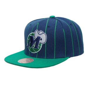 Mitchell & Ness Team Pin Snapback HWC Dallas Mavericks Chapeau Vert/Bleu 741623