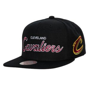 Casquette Mitchell & Ness Team Script 2.0 Snapback Cleveland Cavaliers Noir 741283