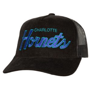 Mitchell & Ness Times Up Trucker HWC Charlotte Hornets Chapeau Noir 738154