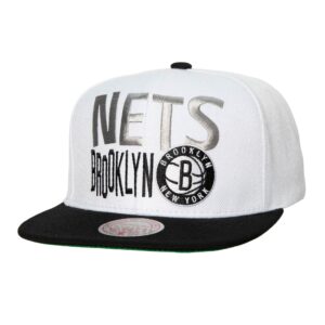Mitchell & Ness Toss Up Snapback Brooklyn Nets Chapeau Crème 737440