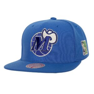 Mitchell & Ness Watch Me Shine Snapback HWC Dallas Mavericks Chapeau Bleu 741635
