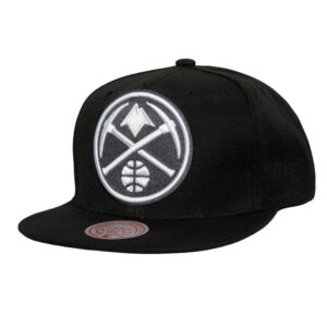 Mitchell & Ness XL BWG Snapback Denver Nuggets Chapeau Violet 743209