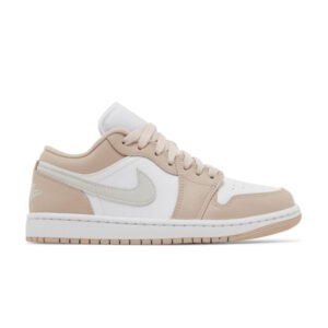 Baskets Wmns Air Jordan 1 Low Particle Beige Noir DC0774 120