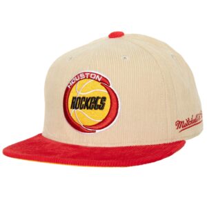 Mitchell & Ness Chapeau 2 tons Team Cord ajusté HWC Houston Rockets Beige 748225