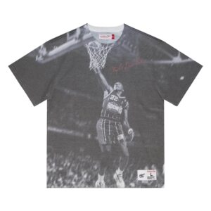 Mitchell & Ness au-dessus de la jante sublimée SS Houston Rockets Clyde Drexler T-Shirt noir 749609
