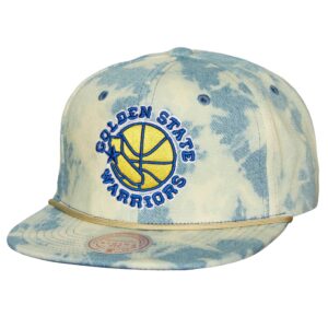 Mitchell & Ness Acid Wash Snapback HWC Golden State Warriors Chapeau Bleu 744725