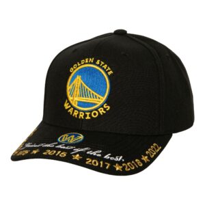 Mitchell & Ness contre le meilleur chapeau Pro Snapback Golden State Warriors bleu 744747