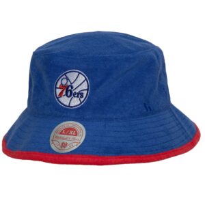 Chapeau bob Panama Mitchell & Ness B Boy HWC Philadelphia 76ers blanc 745635