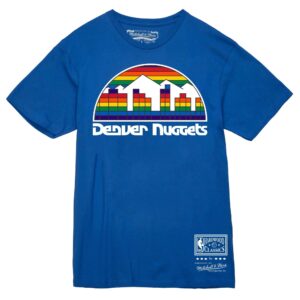 Mitchell & Ness Basic Logo 3 Tee Denver Nuggets T-shirt bleu bleu 744233