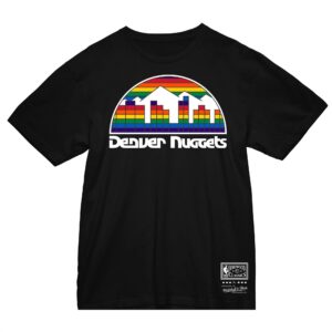 Mitchell & Ness Basic Logo 3 Tee Denver Nuggets T-Shirt Noir 744206