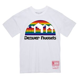 Mitchell & Ness Basic Logo 3 Tee Denver Nuggets T-shirt blanc Blanc 744242