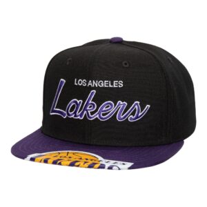 Casquette Mitchell & Ness Big Mouth Snapback Los Angeles Lakers Noir 749678