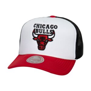 Mitchell & Ness Blocker Trucker Chicago Bulls Chapeau Noir/Blanc 746312