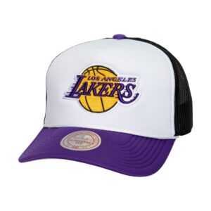 Mitchell & Ness Blocker Trucker Los Angeles Lakers Chapeau Blanc 749717