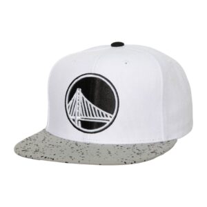 Mitchell & Ness Cement Top Snapback Golden State Warriors Chapeau Blanc 744787