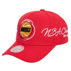 Mitchell & Ness Champ Wrap Pro Snapback HWC Houston Rockets Chapeau Rouge 747200