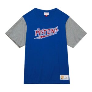 Mitchell & Ness Color Block SS Detroit Pistons T-shirt Vert 743968