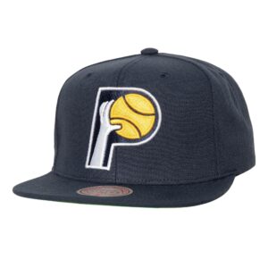 Mitchell & Ness Conference Patch Snapback HWC Indiana Pacers Chapeau Bleu 748520