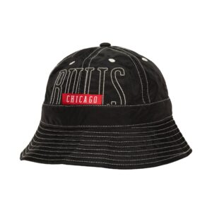 Chapeau bob Panama Mitchell & Ness Contrast 6 HWC Chicago Bulls noir 745225