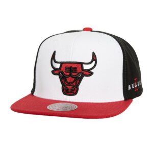 Casquette Mitchell & Ness Core I Snapback Chicago Bulls Noir/Blanc 746317