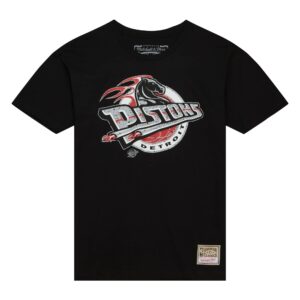 Mitchell & Ness ciment craquelé Detroit Pistons T-Shirt noir 744069