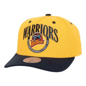 Mitchell & Ness Crown Jewels Pro Snapback HWC Golden State Warriors Chapeau Jaune 744569