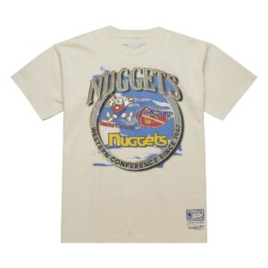 Mitchell & Ness Crown Jewels SS HWC Denver Nuggets T-shirt Gris 744315