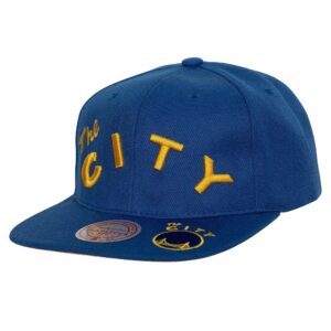 Mitchell & Ness Dead Remix Deadstock Snapback HWC Golden State Warriors Chapeau Bleu 744809