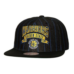 Mitchell & Ness Dem Stripes Snapback HWC Golden State Warriors Chapeau Noir 744690